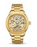 RHOTNS GOLD SKELETON WATCH
